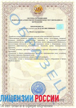 Образец сертификата соответствия (приложение) Тверь Сертификат ISO 27001